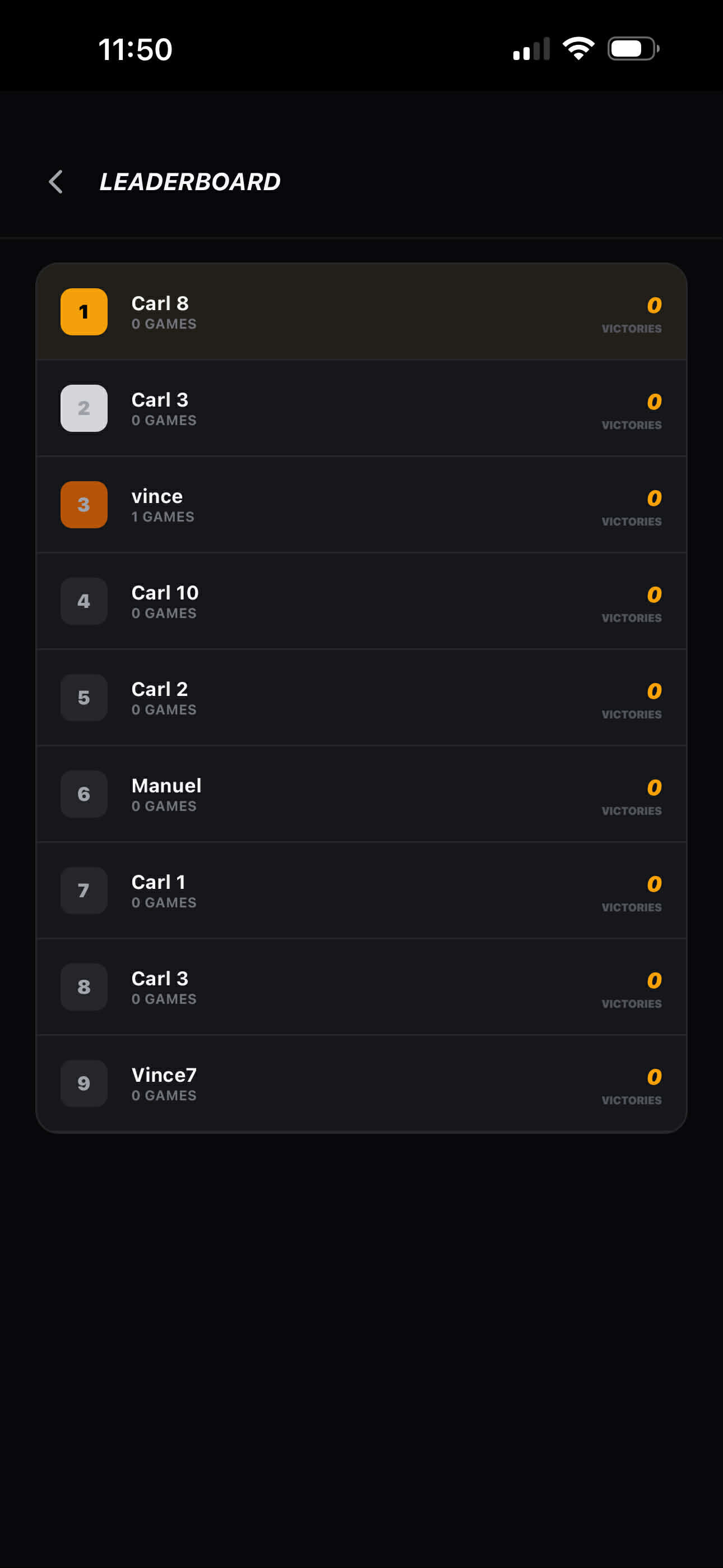 Killer Pool App Scoreboard